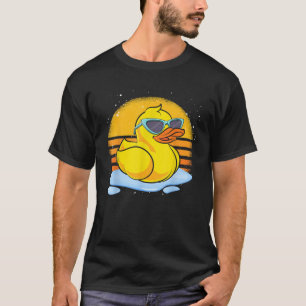 Bath Toy Duckie Cute Ducky Cool Sunglasses Retro T-Shirt