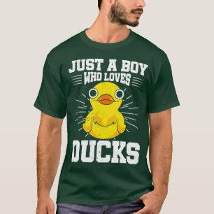Bath Toy Duckie Just A Boy Who Loves Ducks Rubber T-Shirt