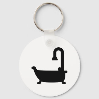 Bath tub shower key ring