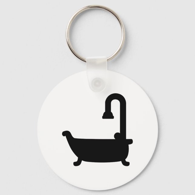 Bath tub shower key ring (Front)