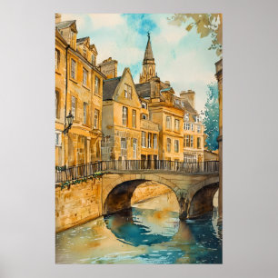 Bath Watercolor 4 Poster
