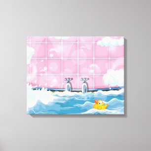 Bath Yellow Duck Canvas Print
