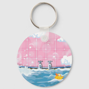 Bath Yellow Duck Key Ring