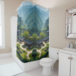 "Bathe in Beauty – Nature & Architecture in Every  Shower Curtain