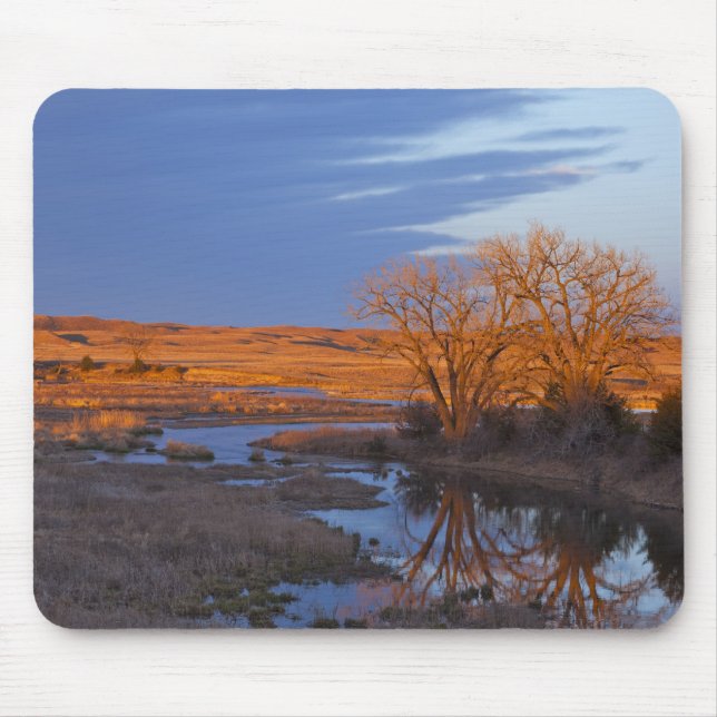 Bathed in sunset light the Calamus River Mouse Mat (Front)