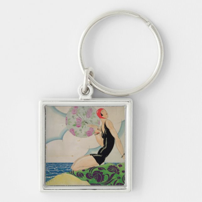 Bather, c.1925 key ring (Front)