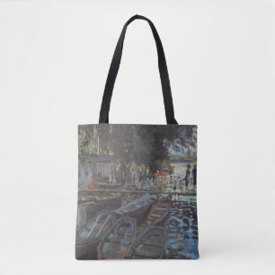 Bathers at La Grenouillère by Claude Monet Tote Bag