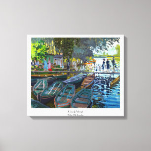 Bathers at La Grenouillere Claude Monet Canvas Print