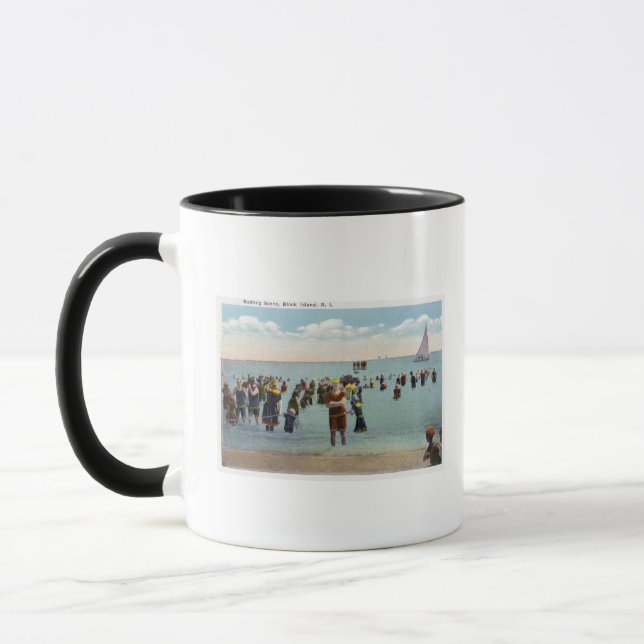 Bathers at the Beach Mug (Left)