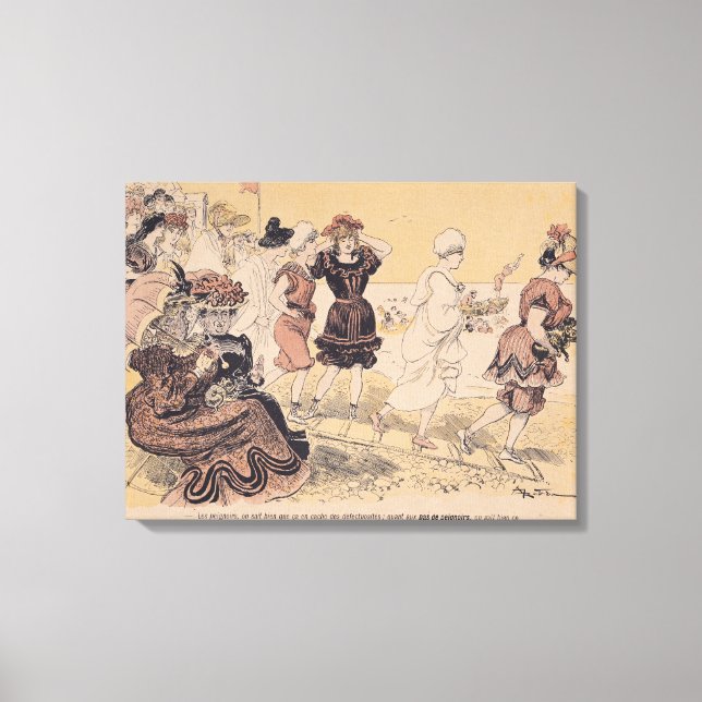 Bathers, from L'Assiette au Beurre Canvas Print (Front)