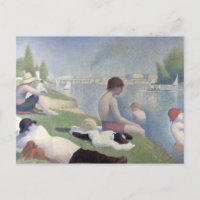 Bathers Georges Seurat Neo Impressionist Painting