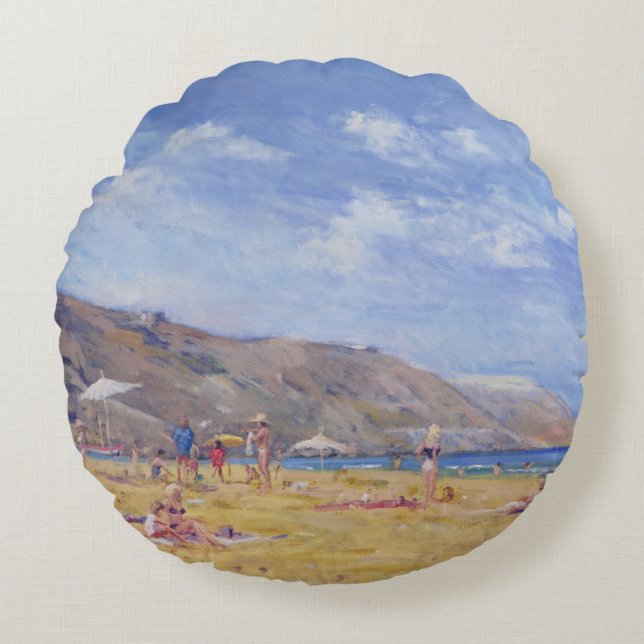 Bathers Gozo Round Cushion (Front)