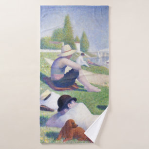 Bathers in Asnieres, Seurat Bath Towel