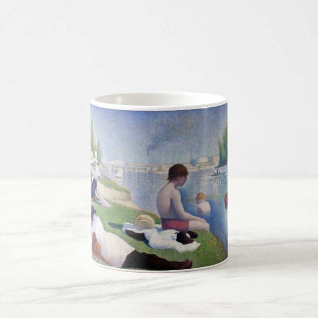 Bathers in Asnieres, Seurat Coffee Mug (Center)