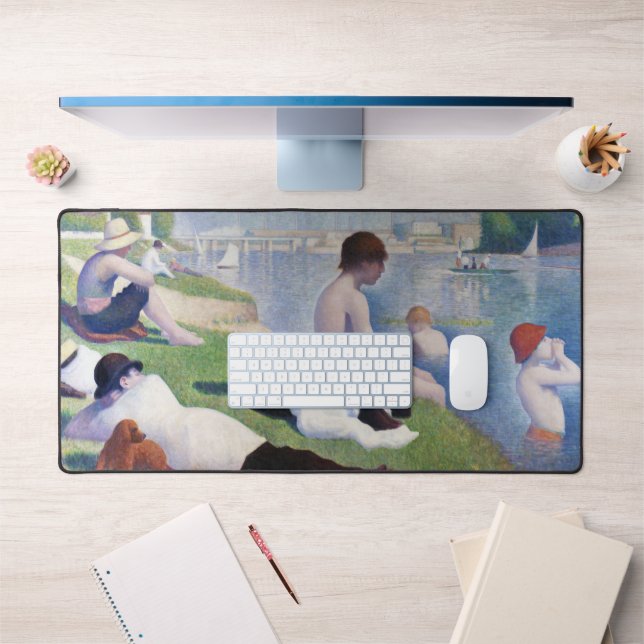 Bathers in Asnieres, Seurat Desk Mat (Office 1)