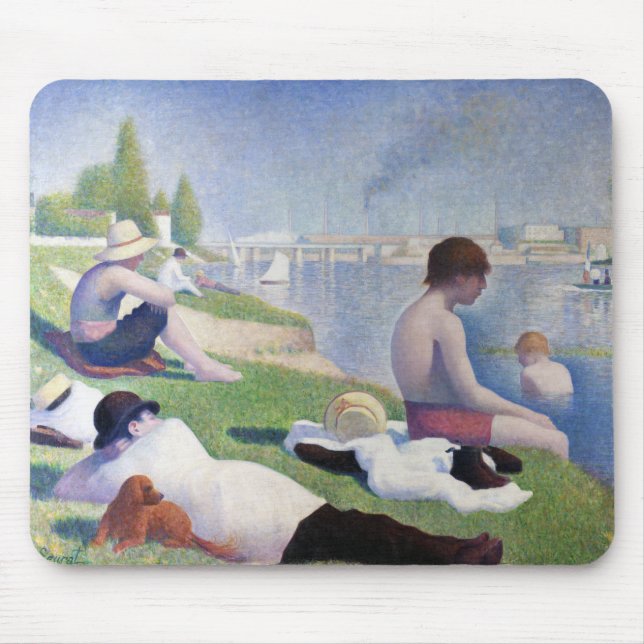 Bathers in Asnieres, Seurat Mouse Mat (Front)