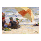 Bathers with Striped Umbrella, 1920 by Potthast