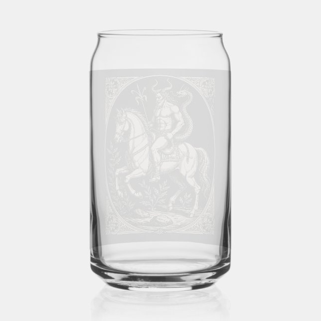 Bathin Demon Warrior Majesty Can Glass (Front)