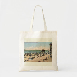 Bathing Beach, Santa Cruz CA Vintage Style  Tote Bag