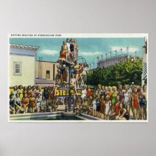 Bathing Beauties at Steeplechase Park Poster