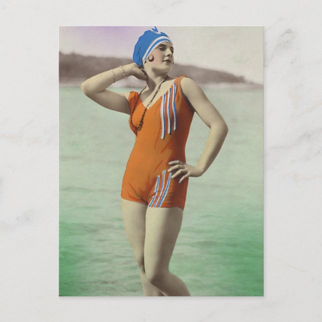 Bathing Beauties of the Past Postcard (Front)