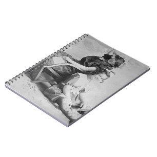 Bathing Beauties - turn of the century beach dress Notebook