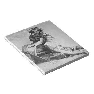 Bathing Beauties - turn of the century beach dress Notepad