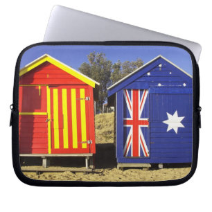 Bathing Boxes, Middle Brighton Beach, Port 2 Laptop Sleeve