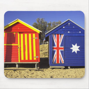 Bathing Boxes, Middle Brighton Beach, Port 2 Mouse Mat