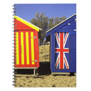 Bathing Boxes, Middle Brighton Beach, Port 2 Notebook