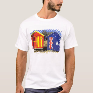 Bathing Boxes, Middle Brighton Beach, Port 2 T-Shirt