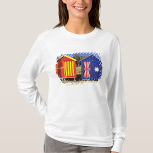 Bathing Boxes, Middle Brighton Beach, Port 2 T-Shirt