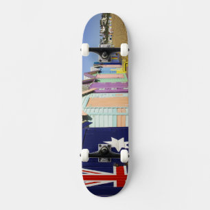 Bathing Boxes, Middle Brighton Beach, Port Skateboard
