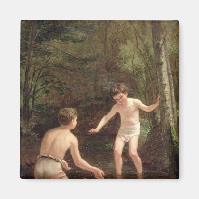 Bathing Boys, 1873 Magnet (Front)
