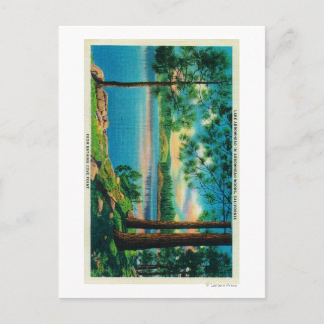 Bathing Cove Point at Lake Arrowhead Postcard (Front)