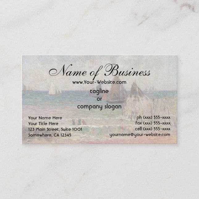 Bathing Dieppe by Paul Gauguin Business Card (Front)