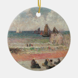Bathing Dieppe by Paul Gauguin, Vintage Fine Art Ceramic Tree Decoration