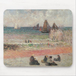 Bathing Dieppe by Paul Gauguin, Vintage Fine Art Mouse Mat
