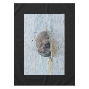 Bathing elephant tablecloth