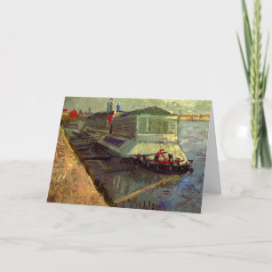 Bathing Float on Seine Asniere by Vincent van Gogh Card