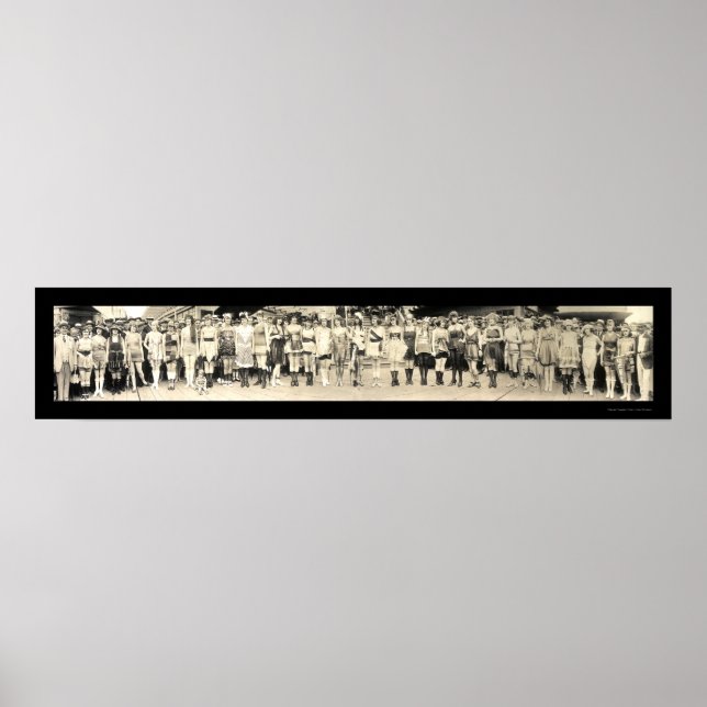 Bathing Girl Parade Photo 1920 Poster (Front)