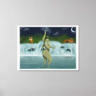 Bathing Goddess Canvas Print