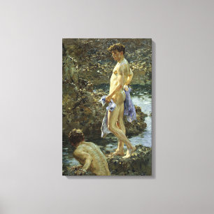 Bathing Group of 1914 Canvas Print