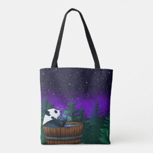 Bathing Panda Bear   Tote Bag