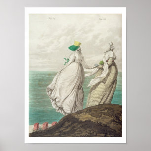 Bathing Place, from 'Gallery of Fashion', 1797 (co Poster