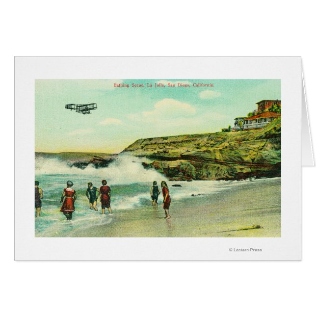 Bathing Scene at La Jolla BeachSan Diego, CA (Front Horizontal)