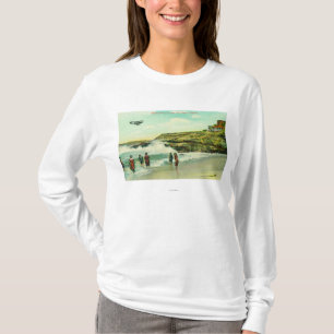 Bathing Scene at La Jolla BeachSan Diego, CA T-Shirt