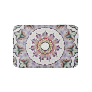 Bathmat, Abstract Kaleidoscope Image Bath Mat