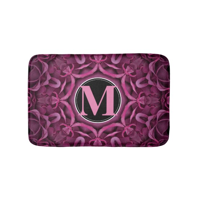 Bathmat, Abstract Kaleidoscope Image Bath Mat (Front)