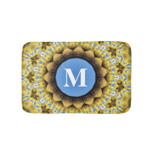 Bathmat, Abstract Kaleidoscope Image Bath Mat